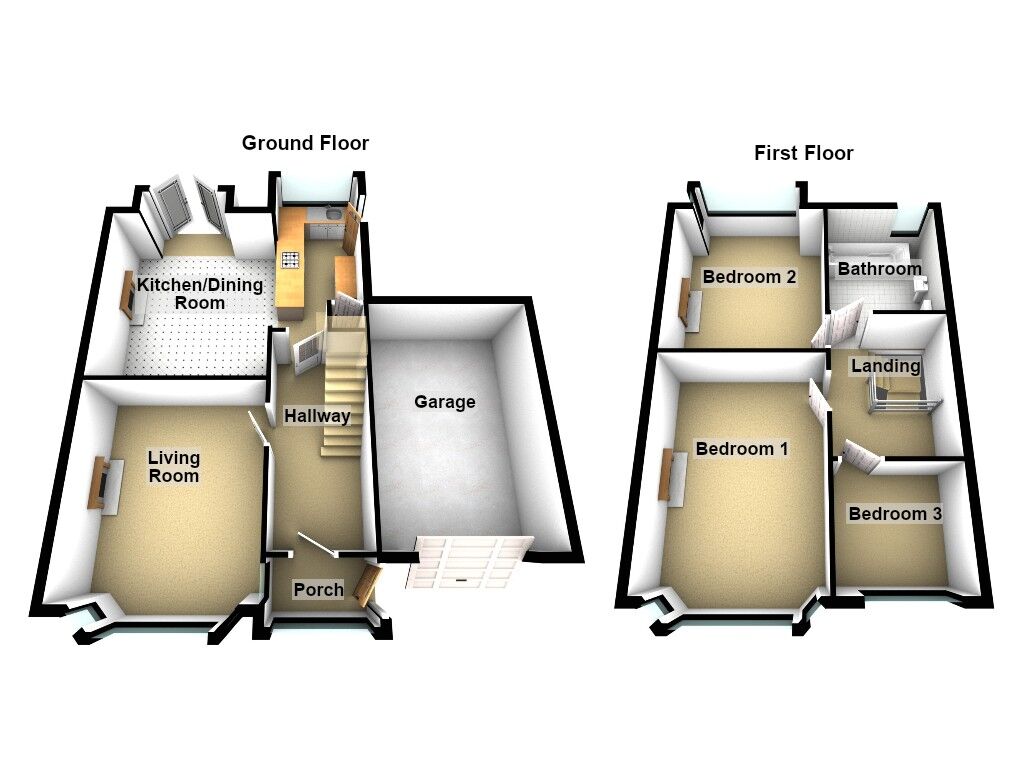 Floorplan of 3 bedroom Semi Detached House for sale, Hollywood Avenue, Gosforth, Tyne and Wear, NE3