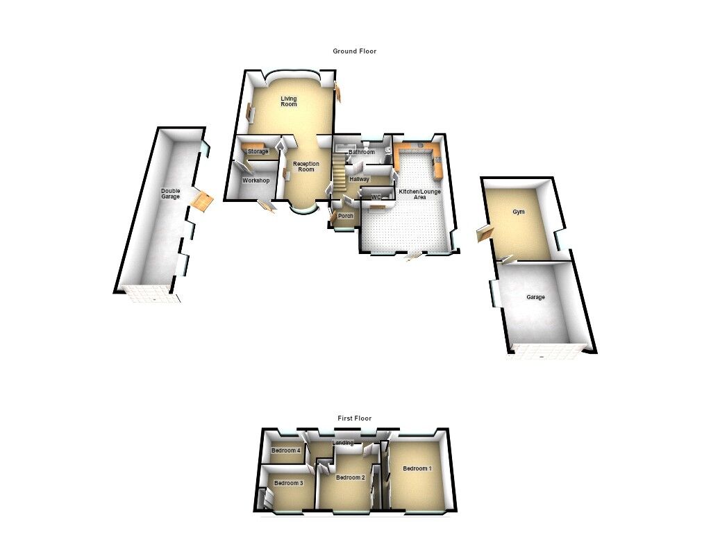 Floorplan of 4 bedroom Detached Property for sale, Coach Lane, Hazlerigg, Tyne and Wear, NE13