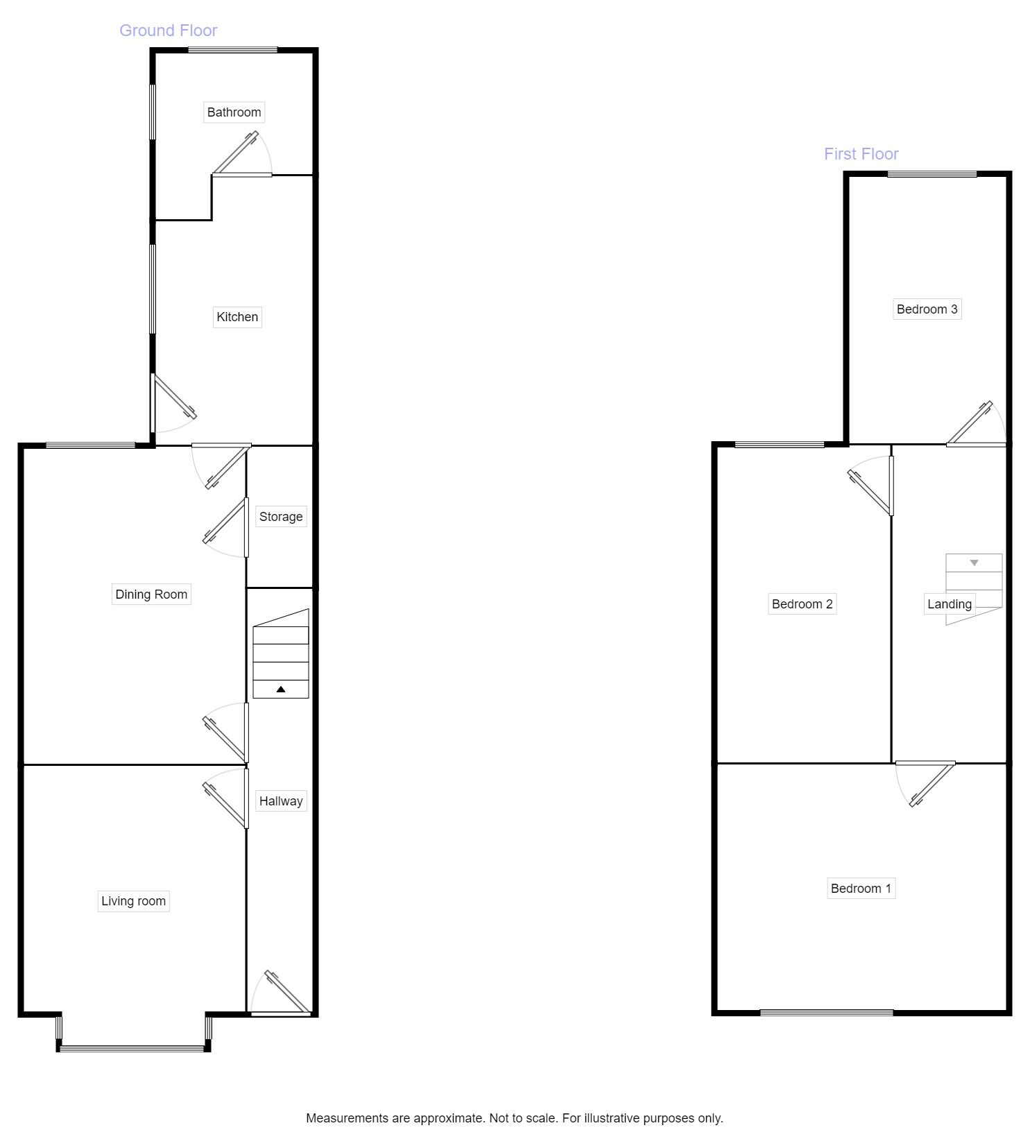 Floorplan of 3 bedroom Semi Detached House for sale, Silver Street, Barnetby, Lincolnshire, DN38
