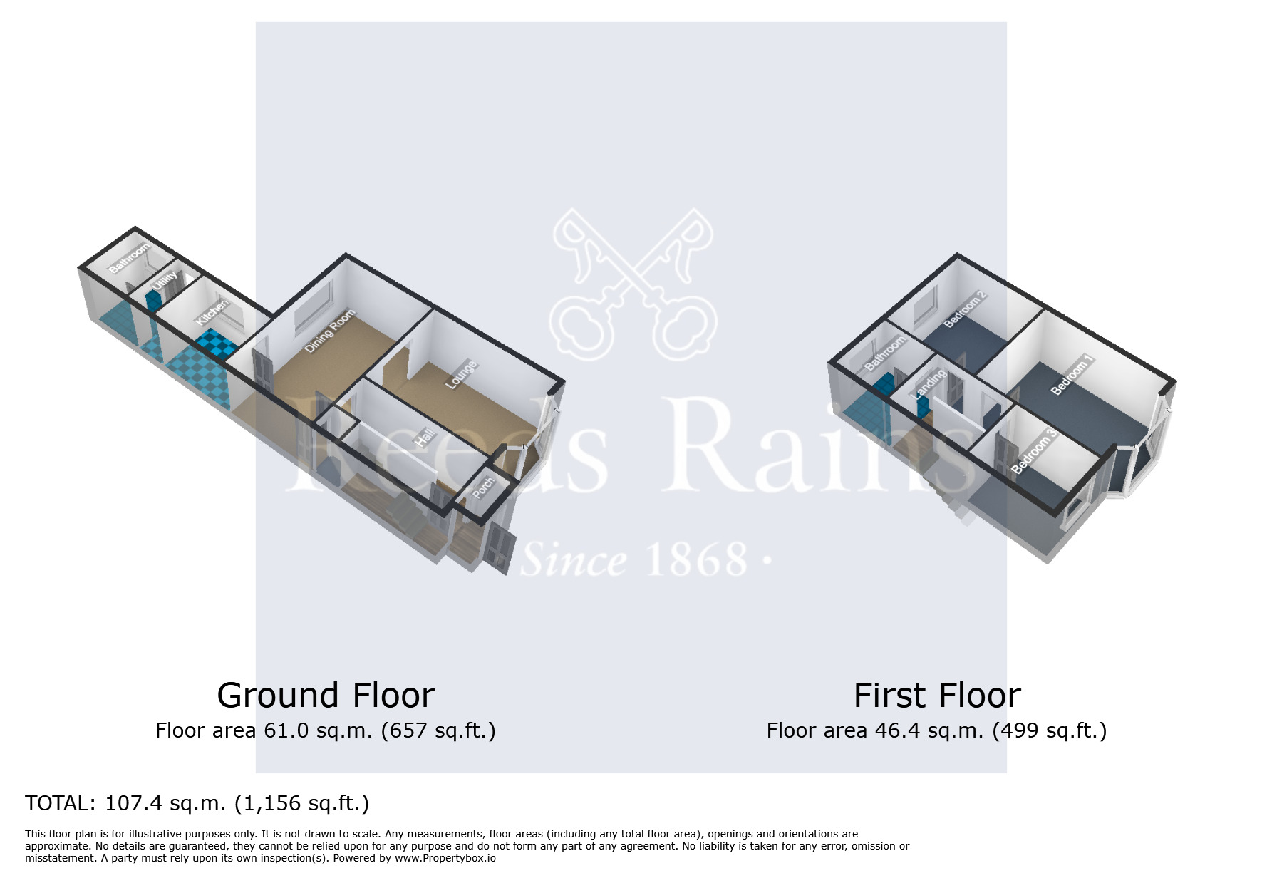 Floorplan of Mid Terrace House to rent, Mill Avenue, Grimsby, Lincolnshire, DN31
