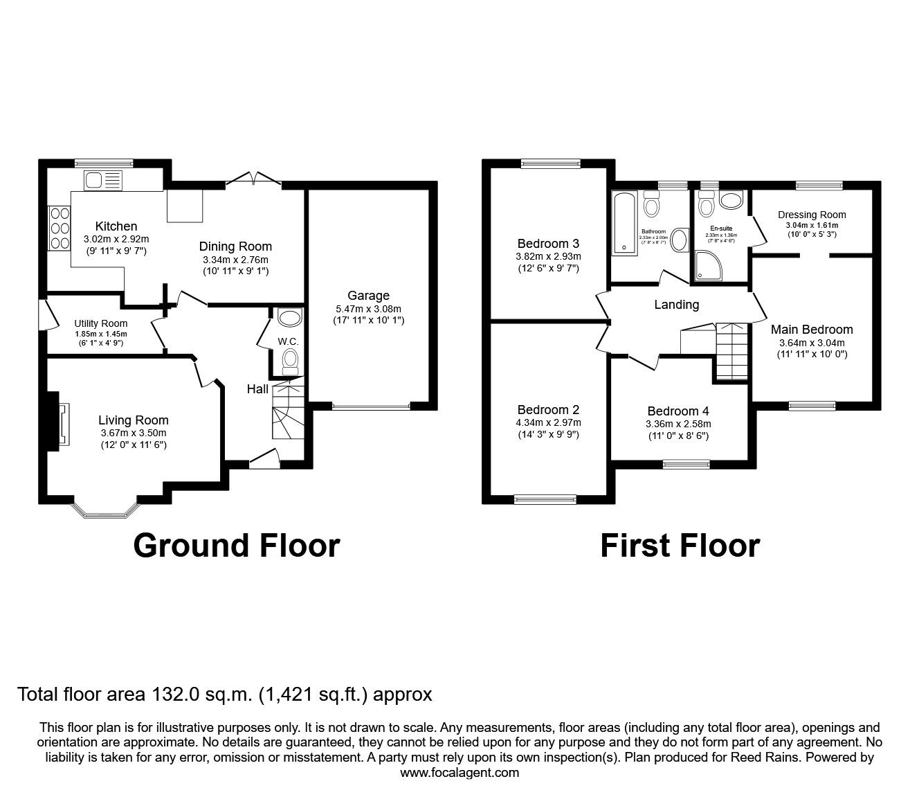 Floorplan of 4 bedroom Detached House for sale, Owmby Close, Immingham, Lincolnshire, DN40