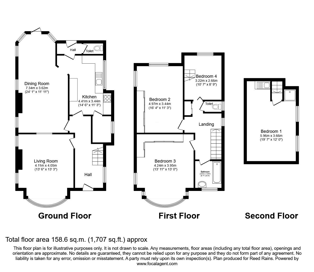 Floorplan of 4 bedroom Detached House for sale, St. Hildas Avenue, Grimsby, Lincolnshire, DN34