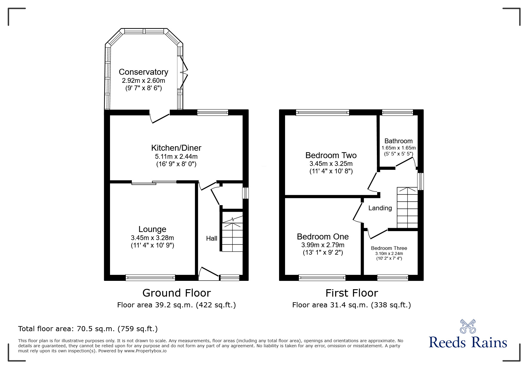 Floorplan of 3 bedroom Detached House for sale, Windlesham Avenue, Grimsby, Lincolnshire, DN33
