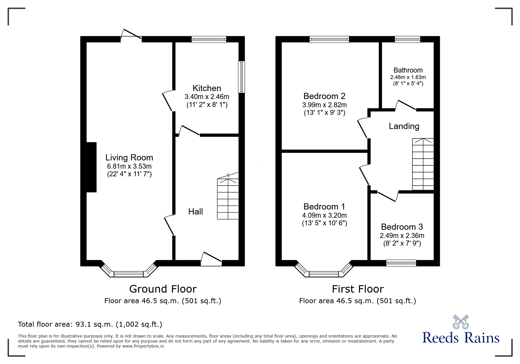 Floorplan of 3 bedroom Semi Detached House for sale, Laceby Road, Grimsby, Lincolnshire, DN34