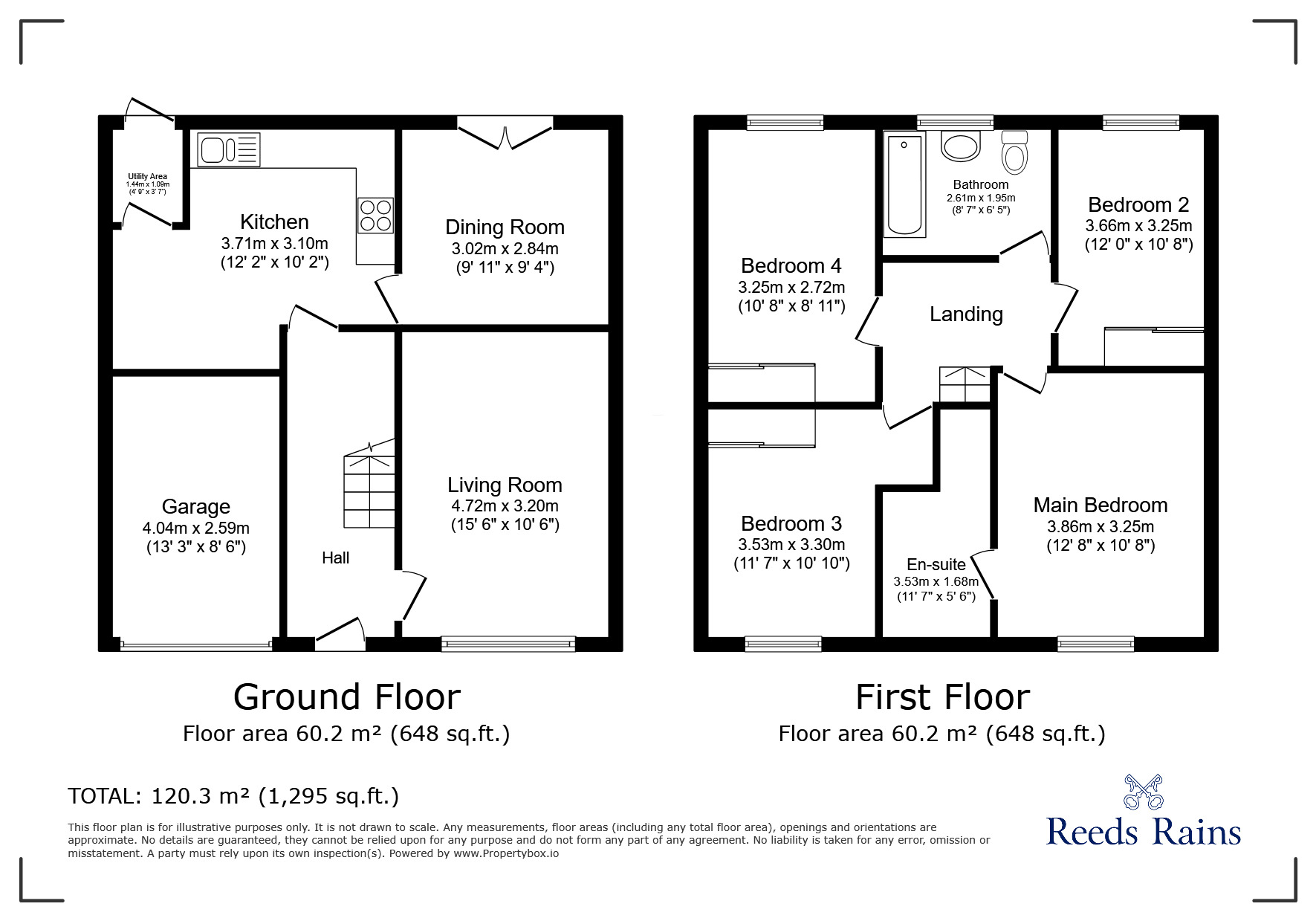 Floorplan of 4 bedroom Detached House for sale, Orford Mews, Scartho Top, Lincolnshire, DN33