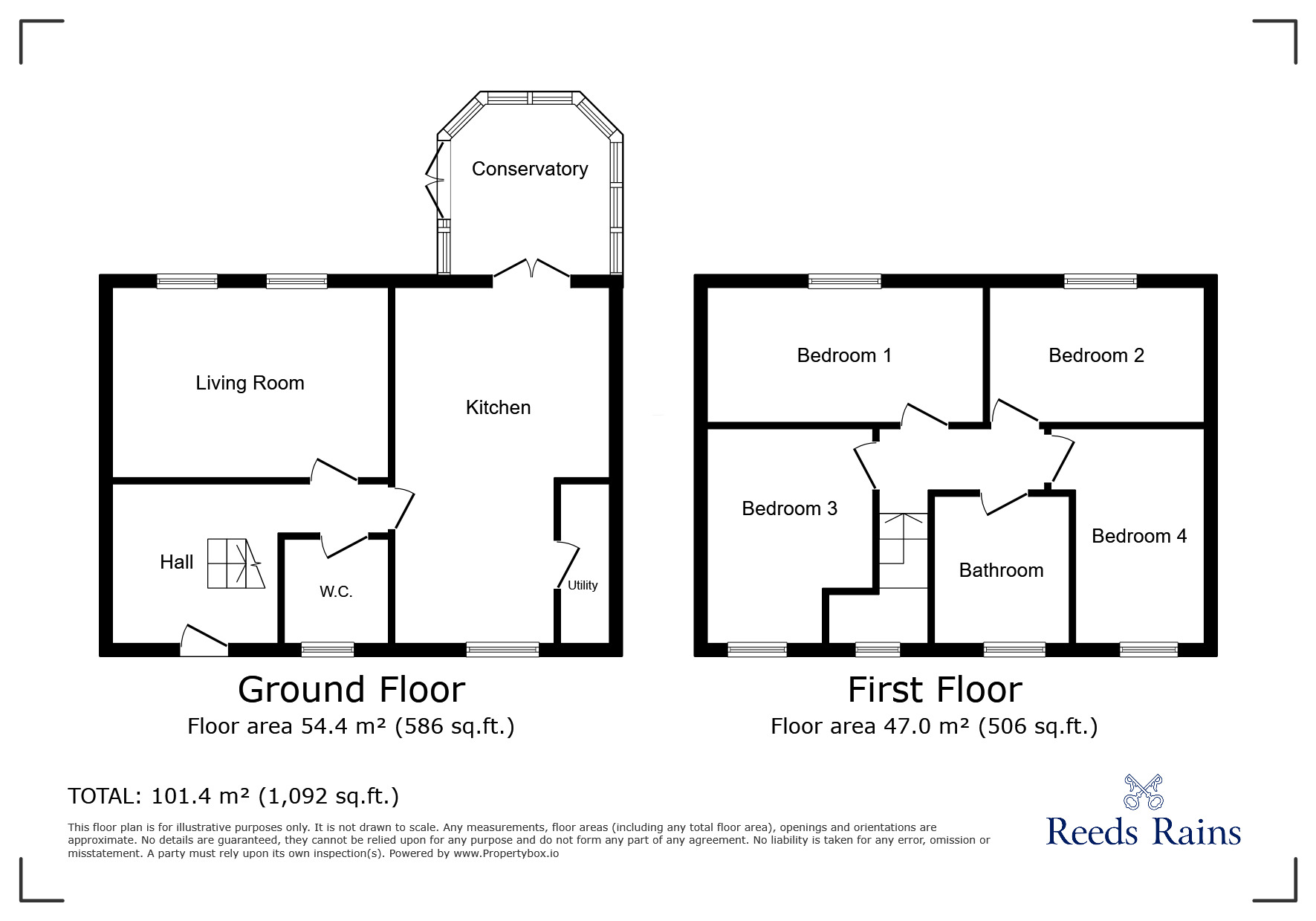Floorplan of 4 bedroom Detached House for sale, Nelson Way, Grimsby, Lincolnshire, DN34