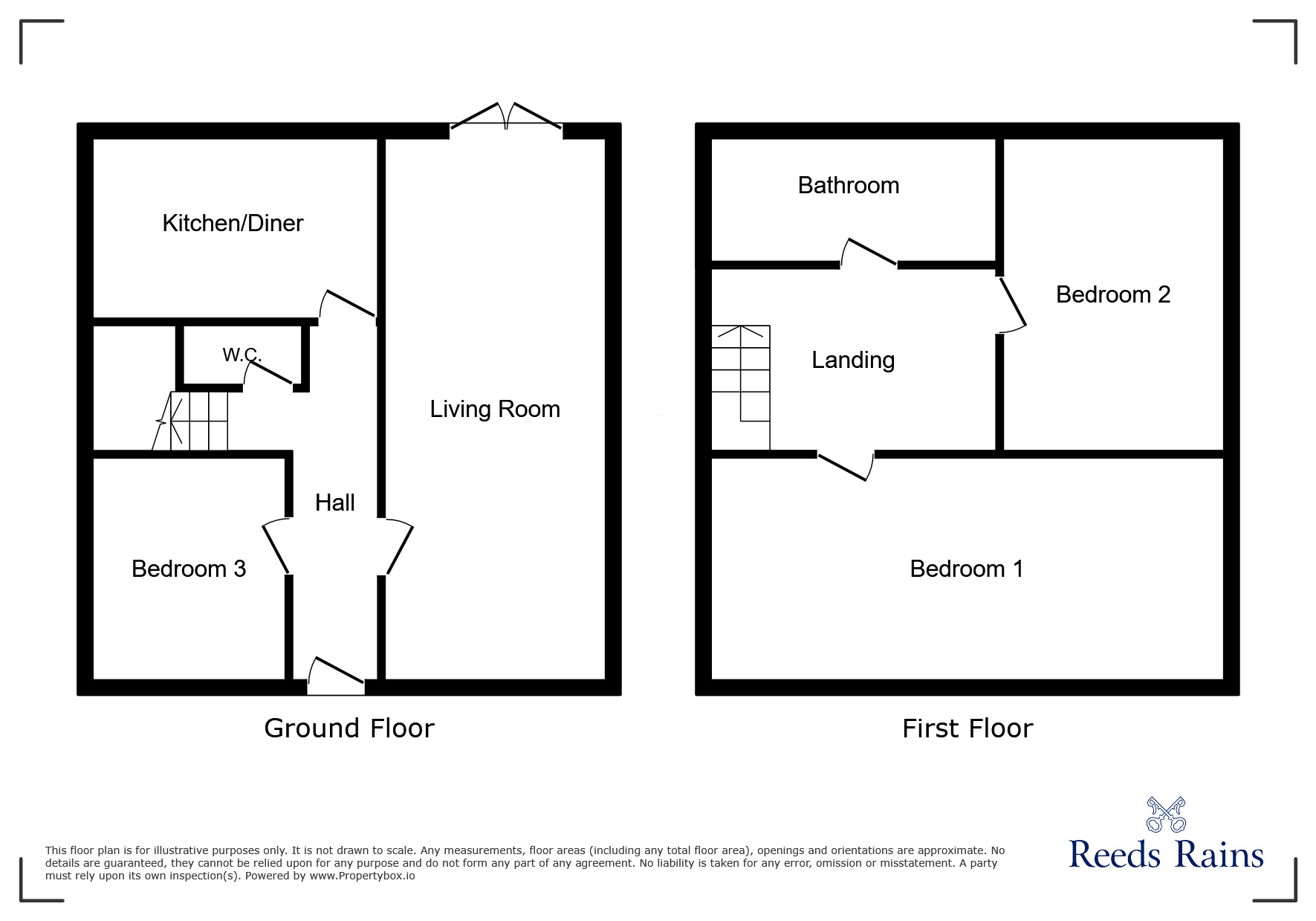 Floorplan of 3 bedroom Bungalow to rent, Cheapside, Waltham, Lincolnshire, DN37