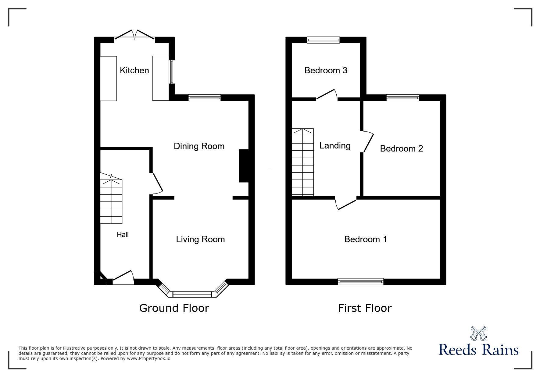 Floorplan of 3 bedroom Mid Terrace House for sale, Constitutional Avenue, Cleethorpes, Lincolnshire, DN35