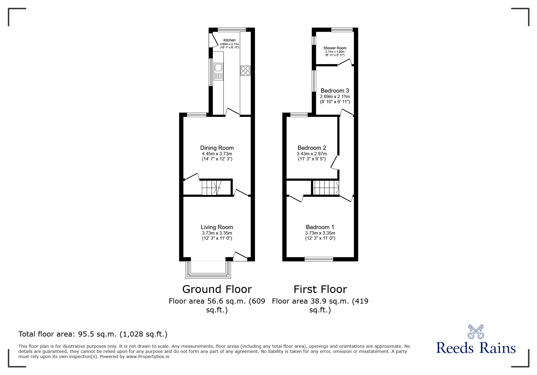 Floorplan of 3 bedroom Mid Terrace House for sale, Stanley Street, Grimsby, Lincolnshire, DN32