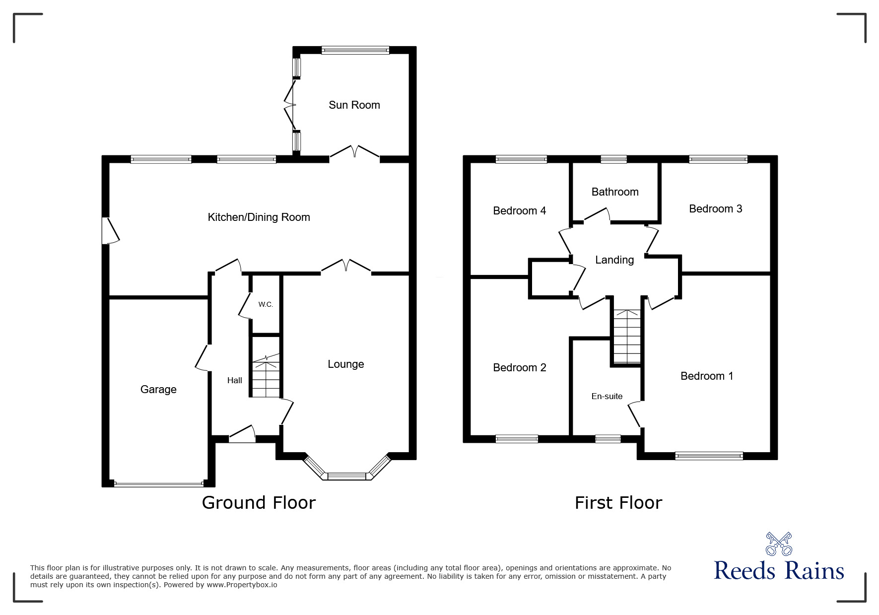 Floorplan of 4 bedroom Detached House for sale, Pasture Lane, Scartho Top, Lincolnshire, DN33