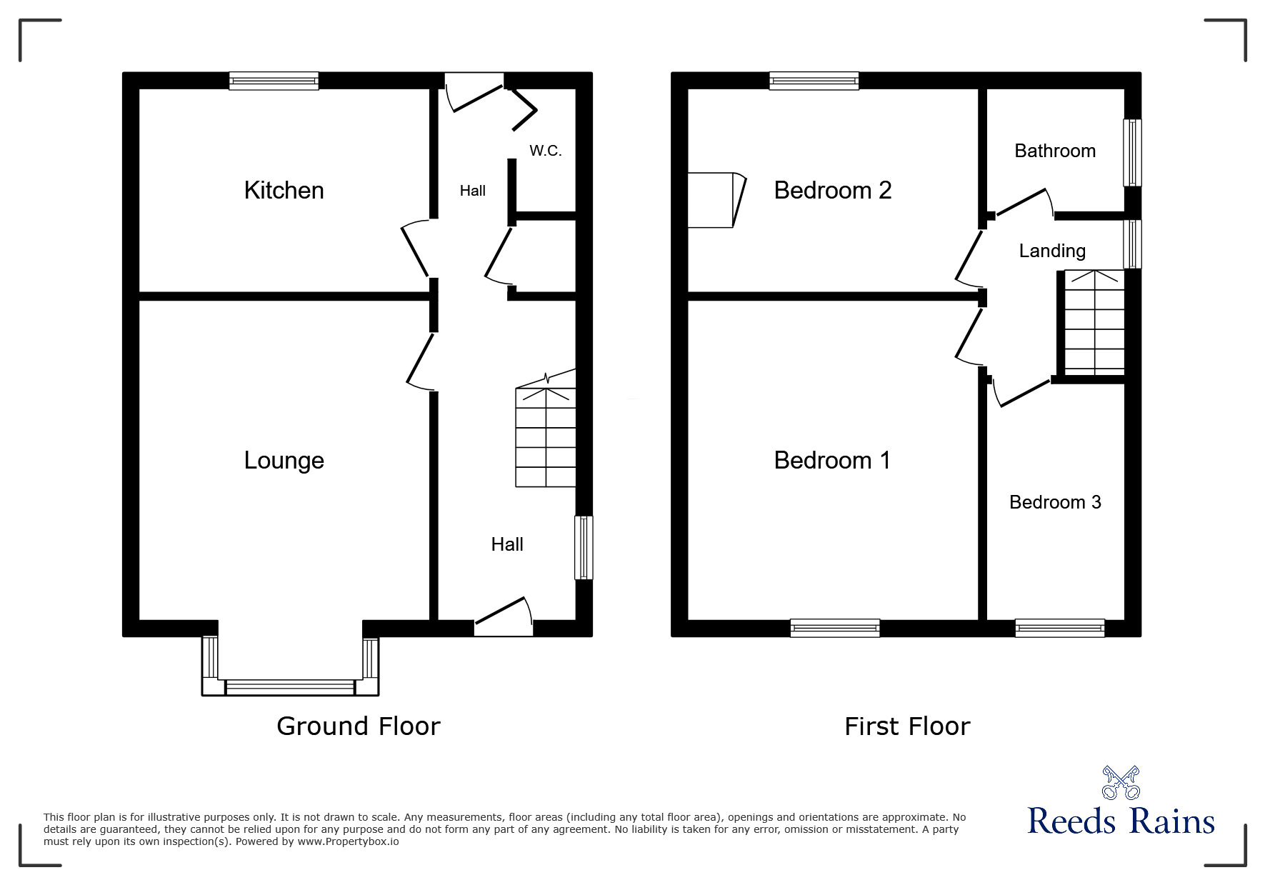 Floorplan of 3 bedroom End Terrace House to rent, Second Avenue, Grimsby, Lincolnshire, DN33