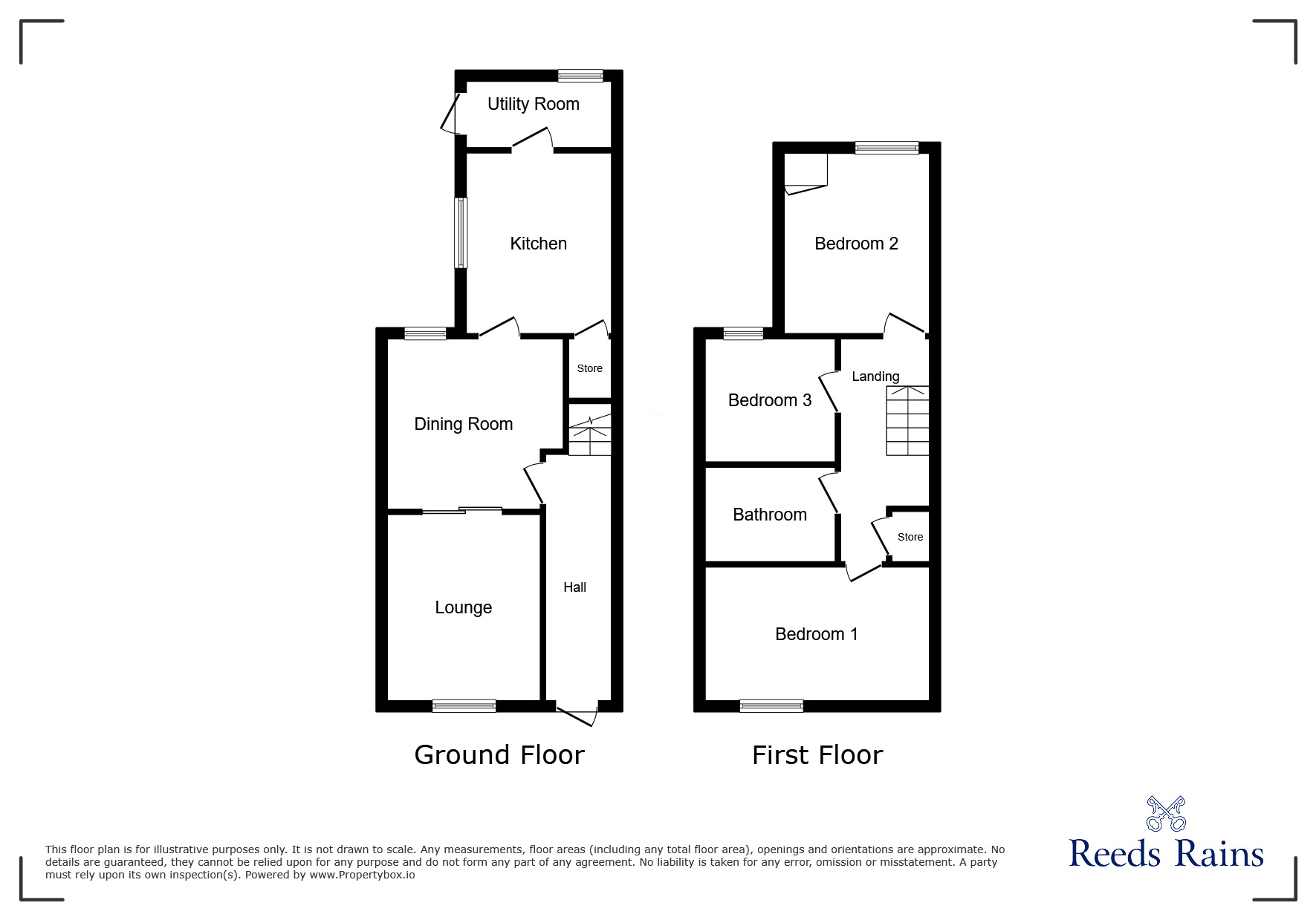 Floorplan of 3 bedroom Mid Terrace House for sale, Corporation Road, Grimsby, Lincolnshire, DN31