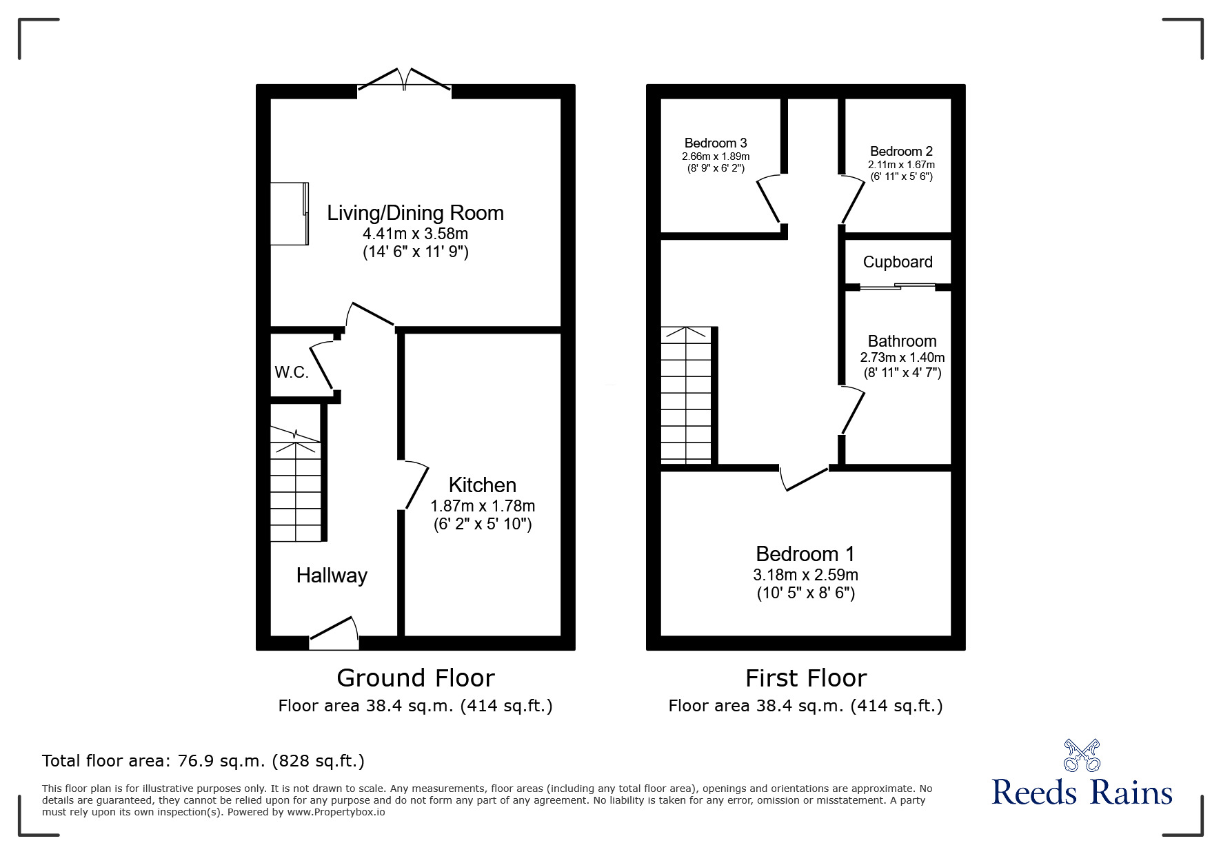 Floorplan of 3 bedroom Semi Detached House to rent, Lancaster Court, Scartho Top, Lincolnshire, DN33