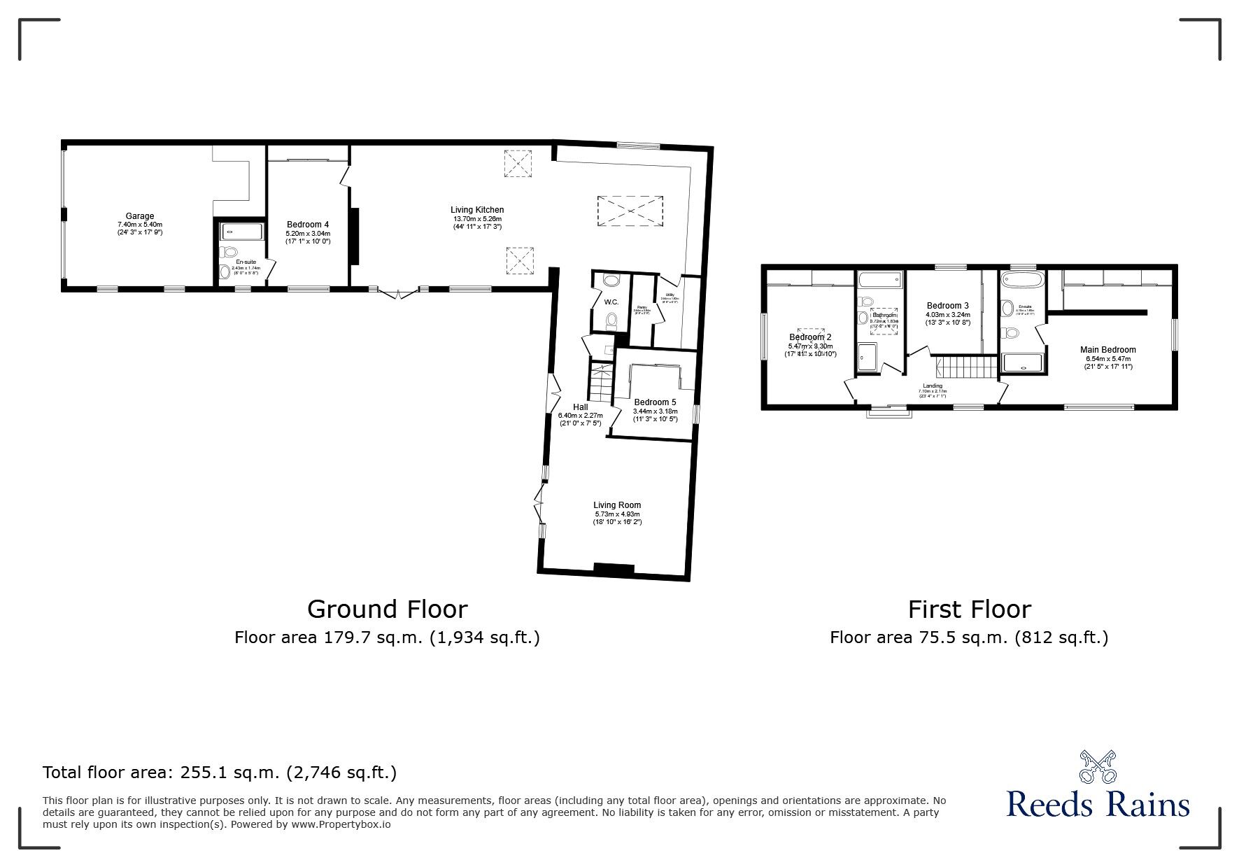 Floorplan of 5 bedroom Detached House for sale, Sand Pit Lane, Alkborough, Lincolnshire, DN15