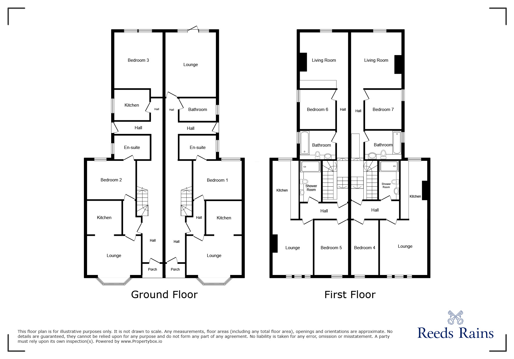 Floorplan of 6 bedroom Mid Terrace House for sale, Grimsby Road, Cleethorpes, Lincolnshire, DN35