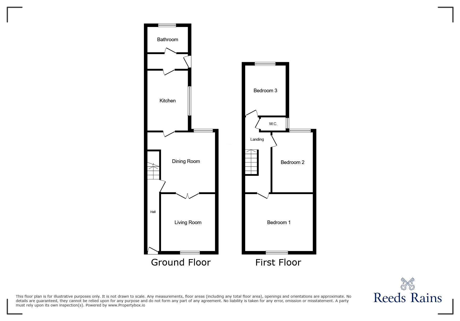 Floorplan of 3 bedroom Mid Terrace House for sale, Corporation Road, Grimsby, Lincolnshire, DN31