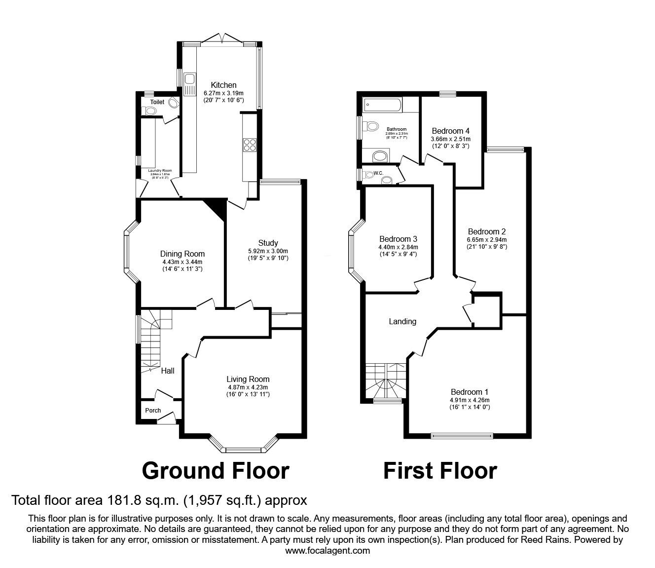 Floorplan of 4 bedroom Semi Detached House for sale, Brighowgate, Grimsby, Lincolnshire, DN32