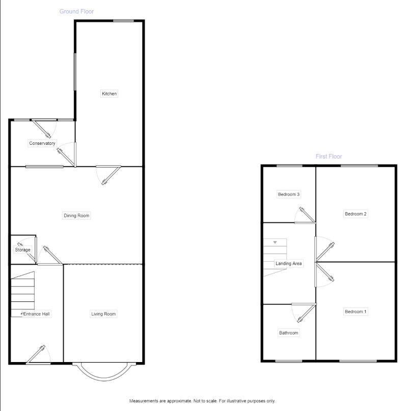 Floorplan of 3 bedroom House to rent, Marcus Street, Grimsby, Lincolnshire, DN34