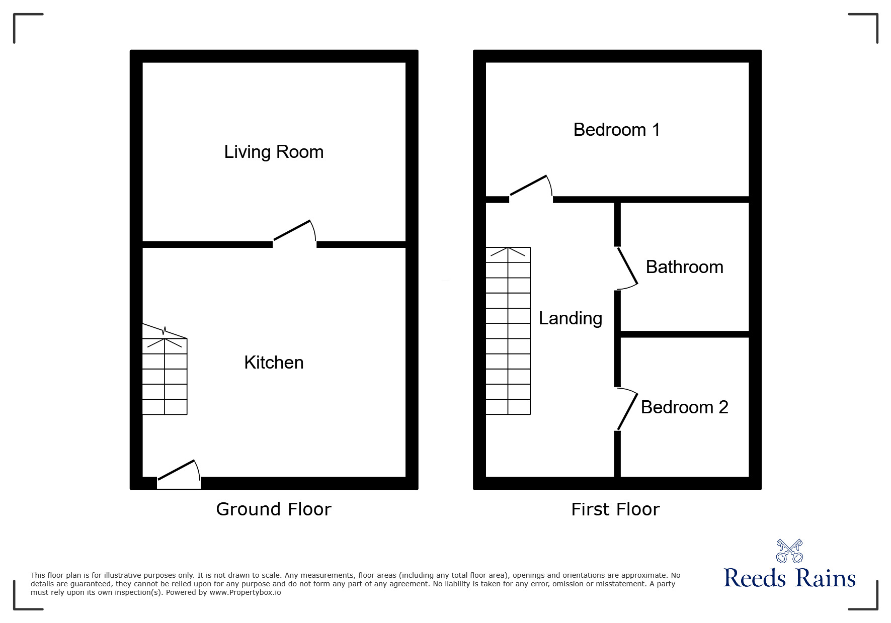 Floorplan of 2 bedroom End Terrace House to rent, Mansel Street, Grimsby, Lincolnshire, DN32