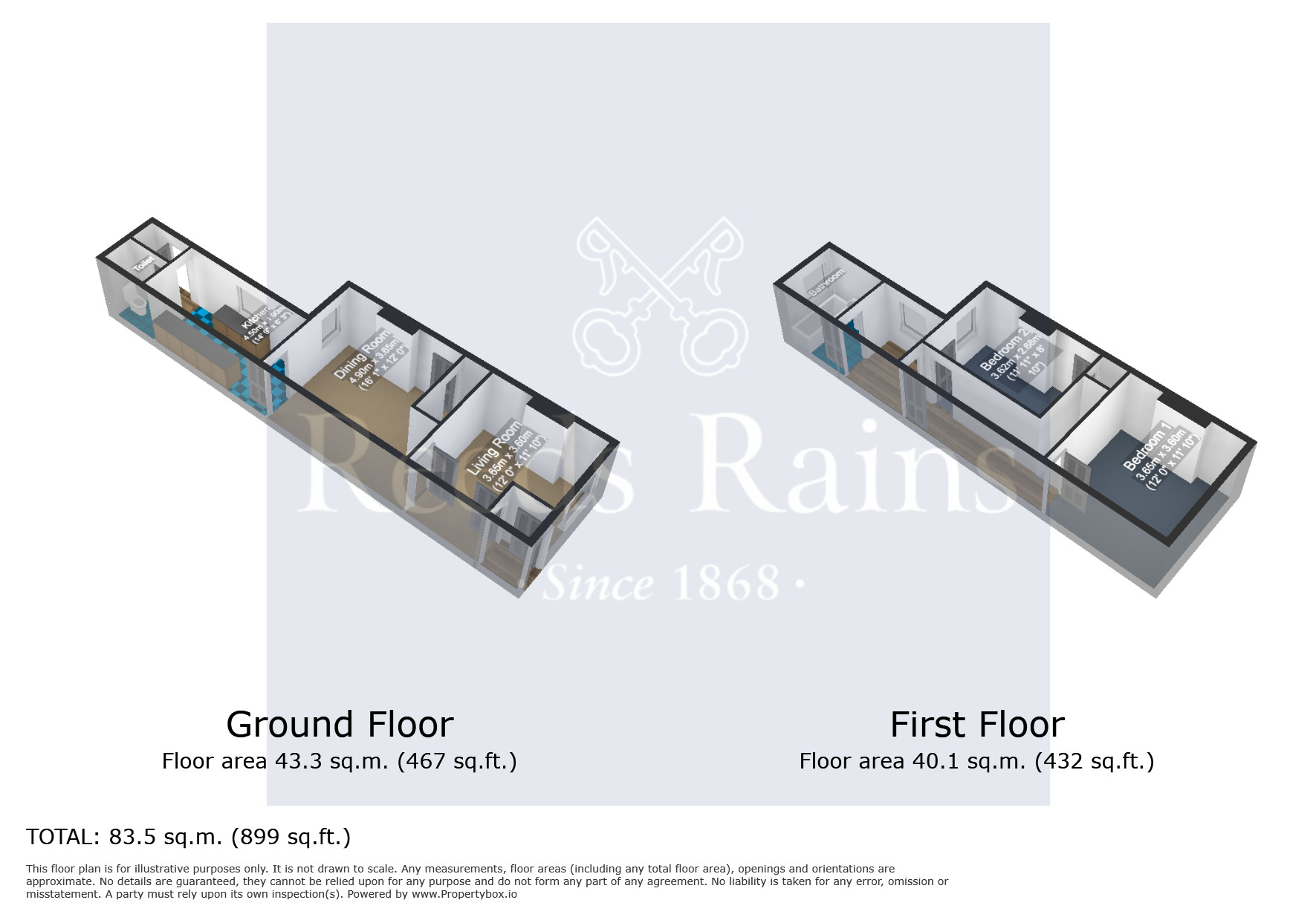 Floorplan of 2 bedroom Mid Terrace Property to rent, Anderson Street, Grimsby, Lincolnshire, DN31