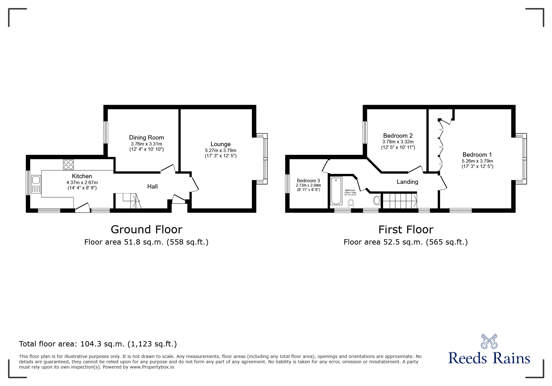 Floorplan of 3 bedroom Semi Detached House for sale, Louth Road, Grimsby, Lincolnshire, DN33