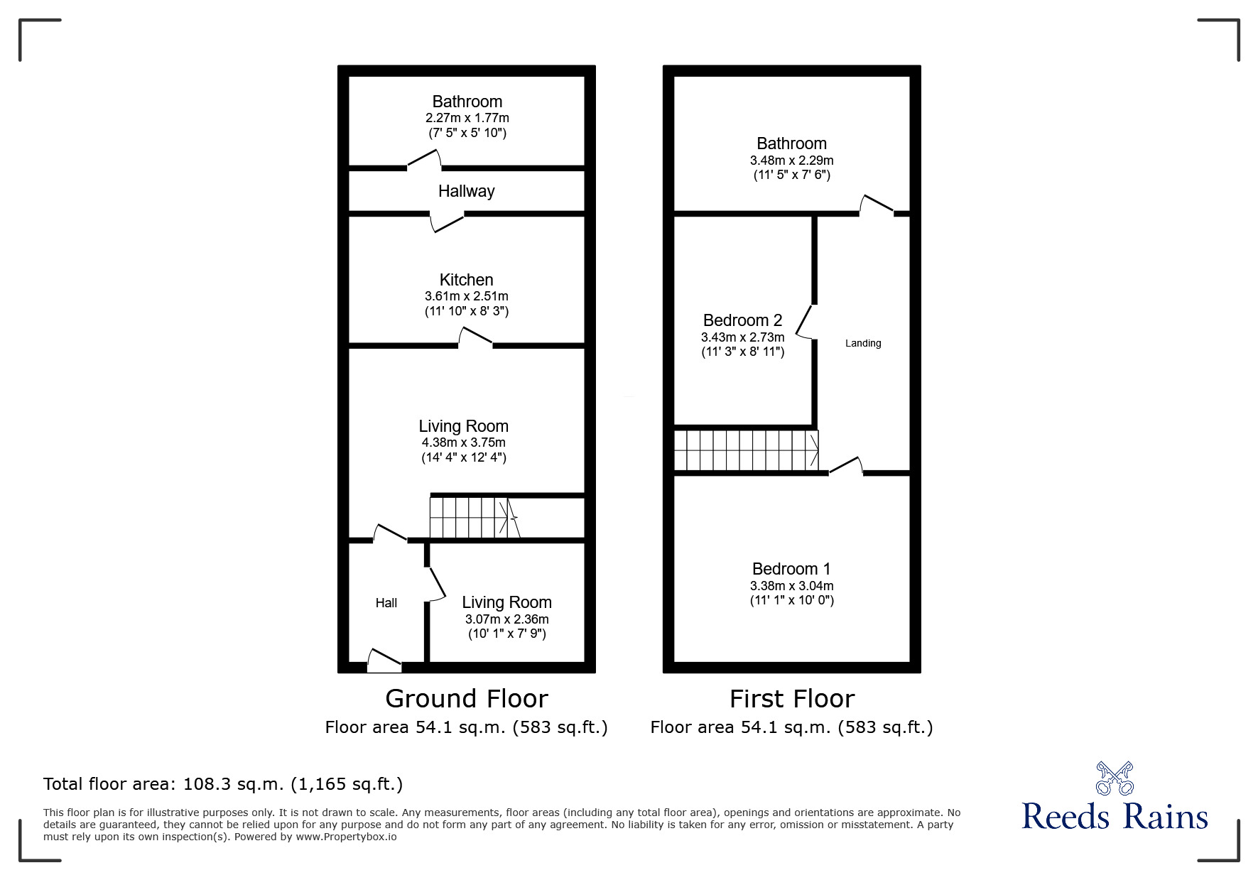Floorplan of 2 bedroom Mid Terrace House to rent, Henry Street, Grimsby, Lincolnshire, DN31