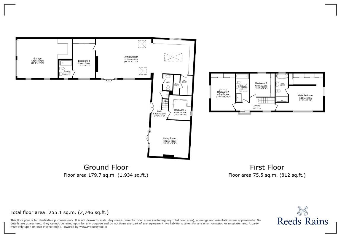 Floorplan of 5 bedroom Detached House to rent, Sand Pit Lane, Alkborough, Lincolnshire, DN15