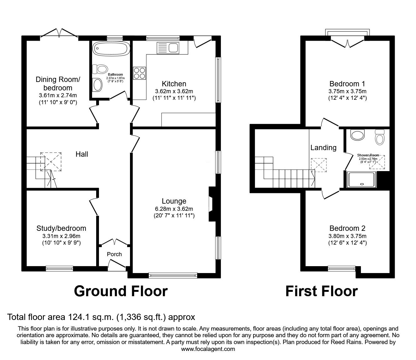 Floorplan of 4 bedroom Detached House for sale, Stallingborough Road, Healing, Lincolnshire, DN41