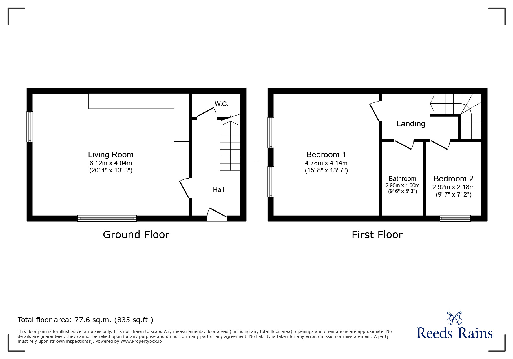 Floorplan of 2 bedroom Flat for sale, Eleanor Street, Grimsby, Lincolnshire, DN32