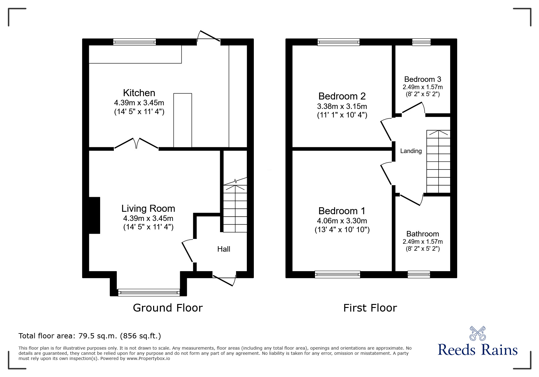 Floorplan of 3 bedroom Mid Terrace House for sale, Wentworth Road, Grimsby, Lincolnshire, DN34