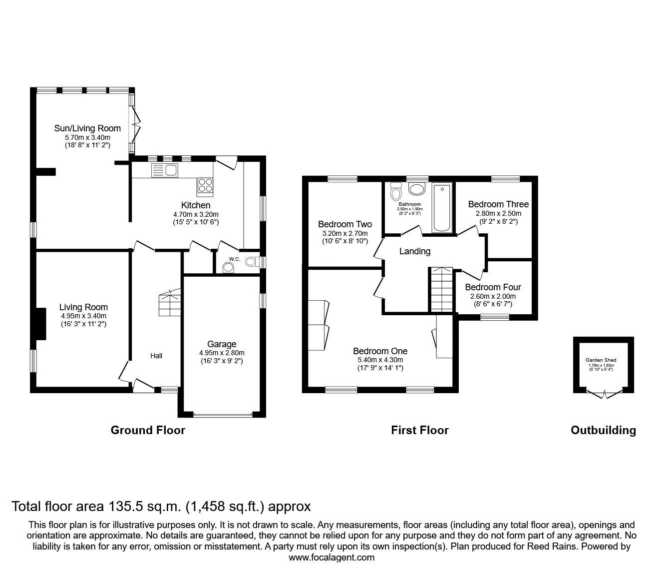 Floorplan of 4 bedroom Detached House for sale, Chelsea Walk, Cleethorpes, Lincolnshire, DN35