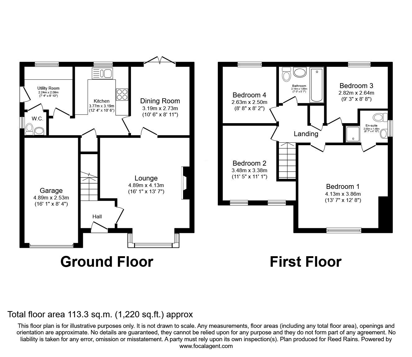 Floorplan of 4 bedroom Detached House for sale, Pilgrims Way, Immingham, Lincolnshire, DN40