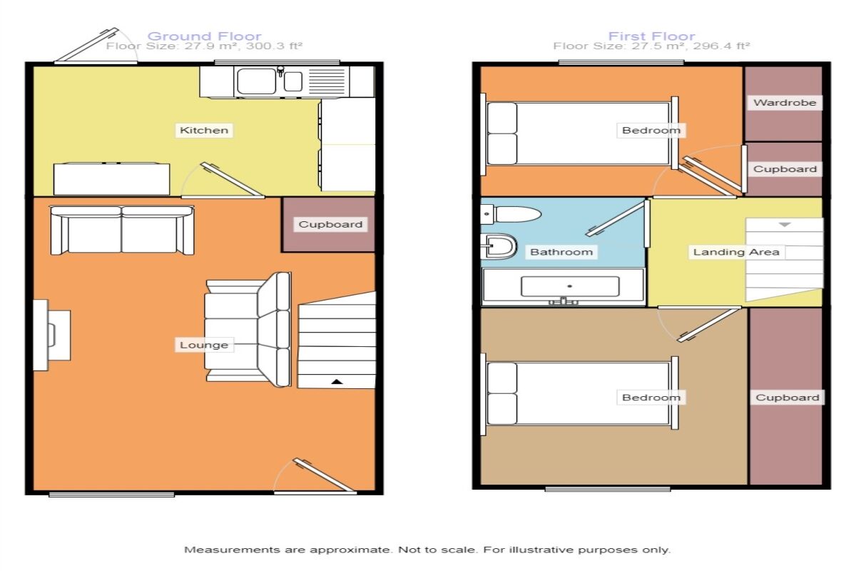 Floorplan of 2 bedroom Mid Terrace House to rent, Aldenham Road, Guisborough, Cleveland, TS14