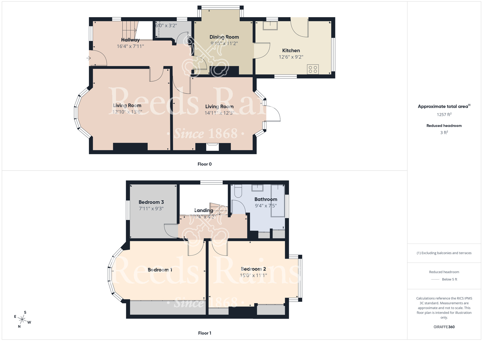 Floorplan of 3 bedroom Semi Detached House for sale, Acklam Road, Cleveland, TS5