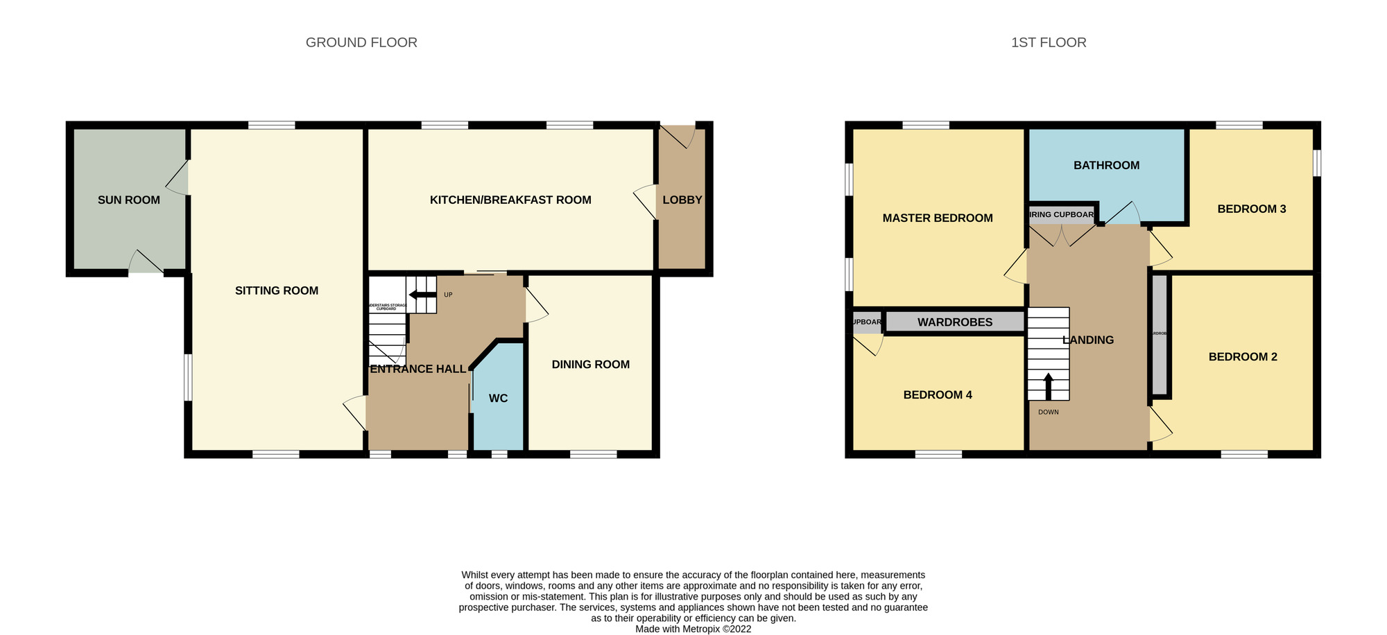 Floorplan of 4 bedroom Detached House to rent, Pegman Close, Cleveland, TS14