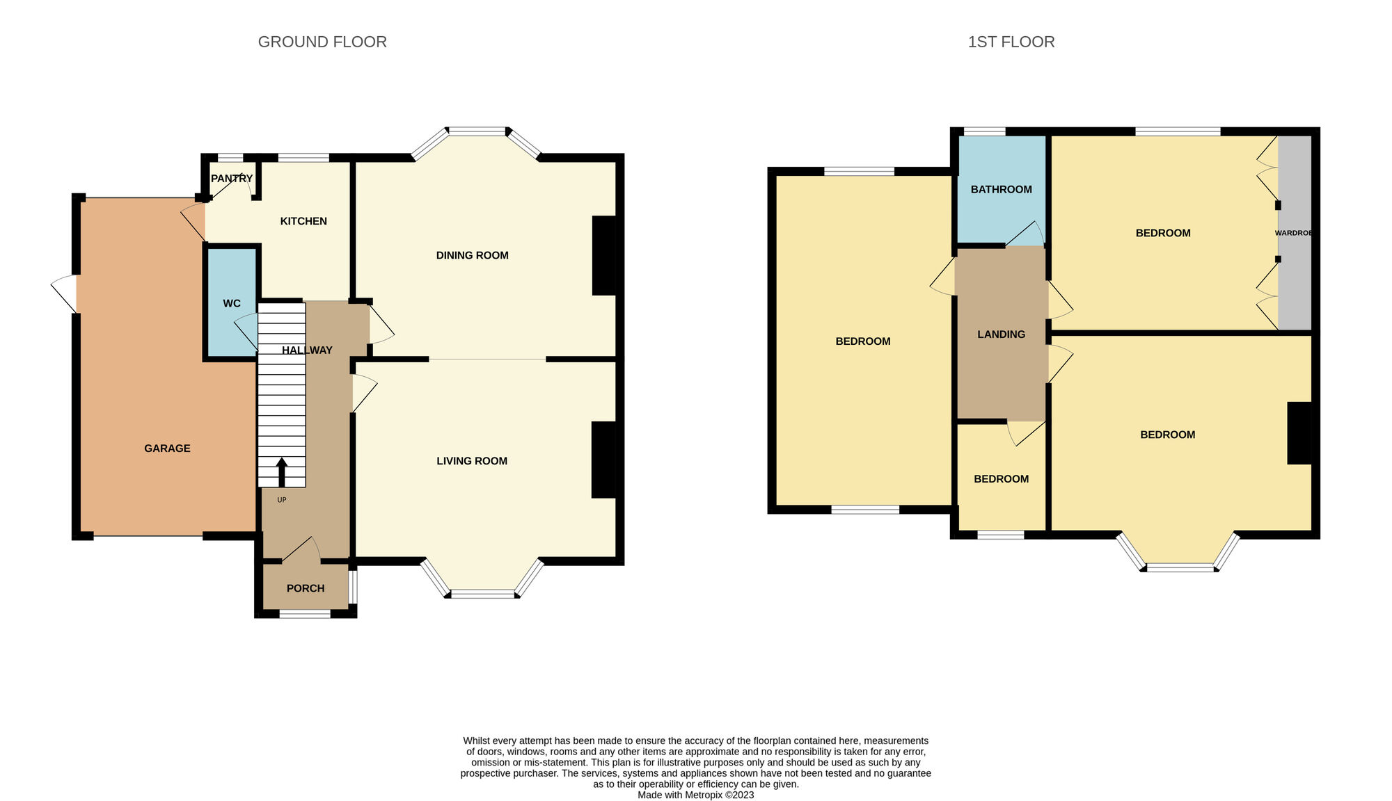 Floorplan of 4 bedroom Semi Detached House for sale, West End, Guisborough, North Yorkshire, TS14