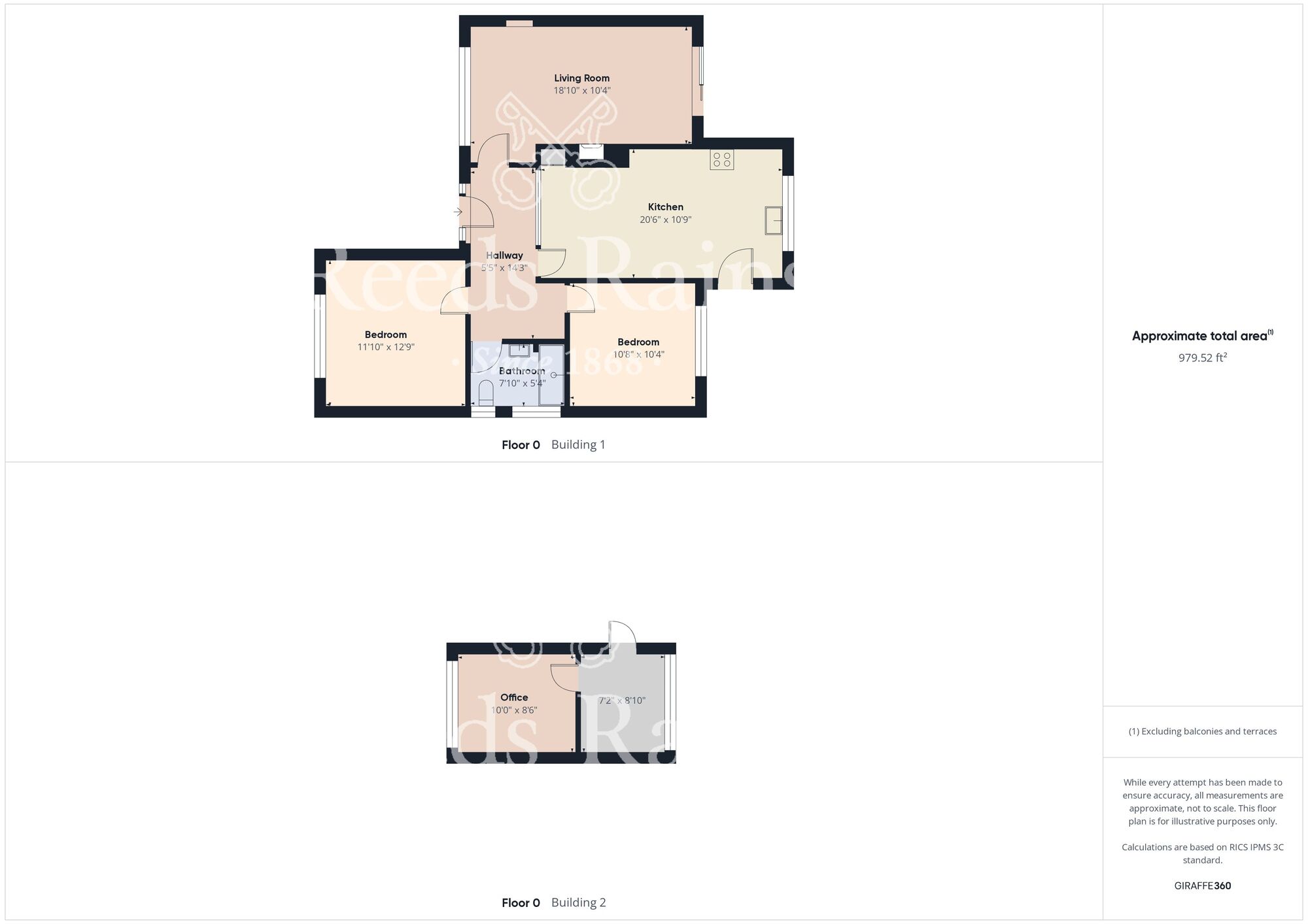 Floorplan of 2 bedroom Semi Detached Bungalow for sale, Morton Close, Guisborough, North Yorkshire, TS14