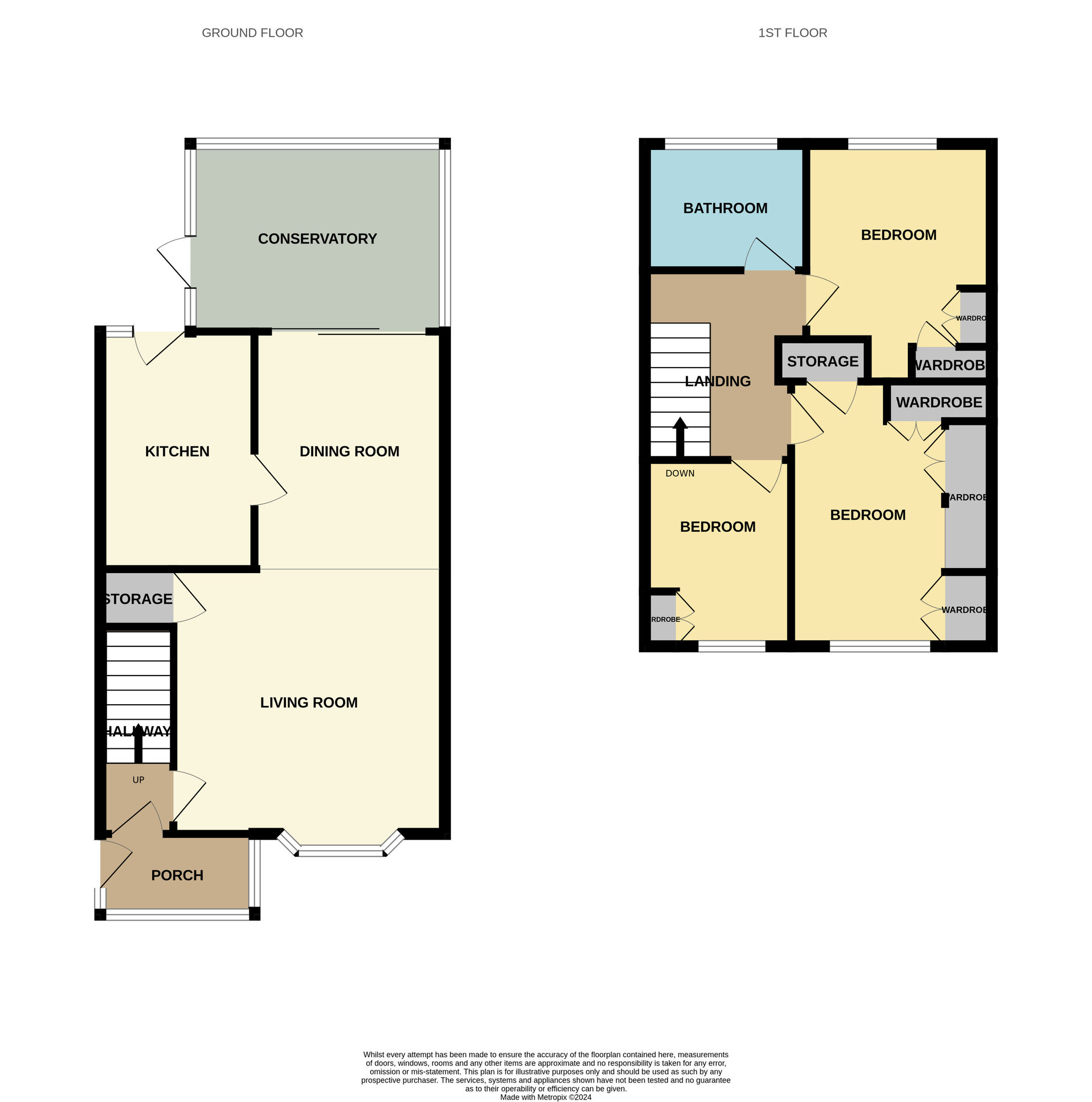 Floorplan of 3 bedroom Semi Detached House for sale, Kingfisher Drive, Guisborough, North Yorkshire, TS14