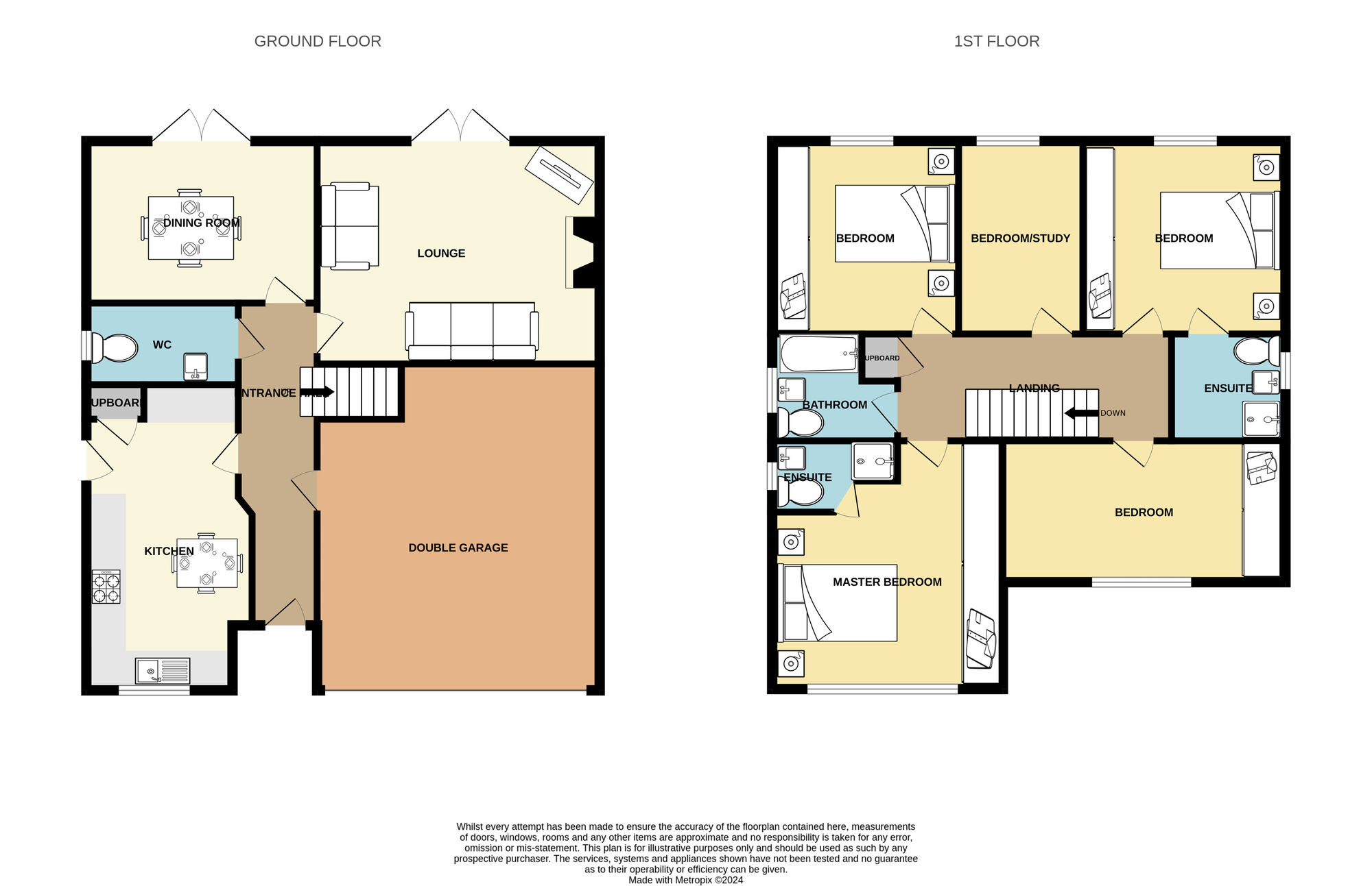 Floorplan of 5 bedroom Detached House for sale, Wheldrake Close, Guisborough, North Yorkshire, TS14