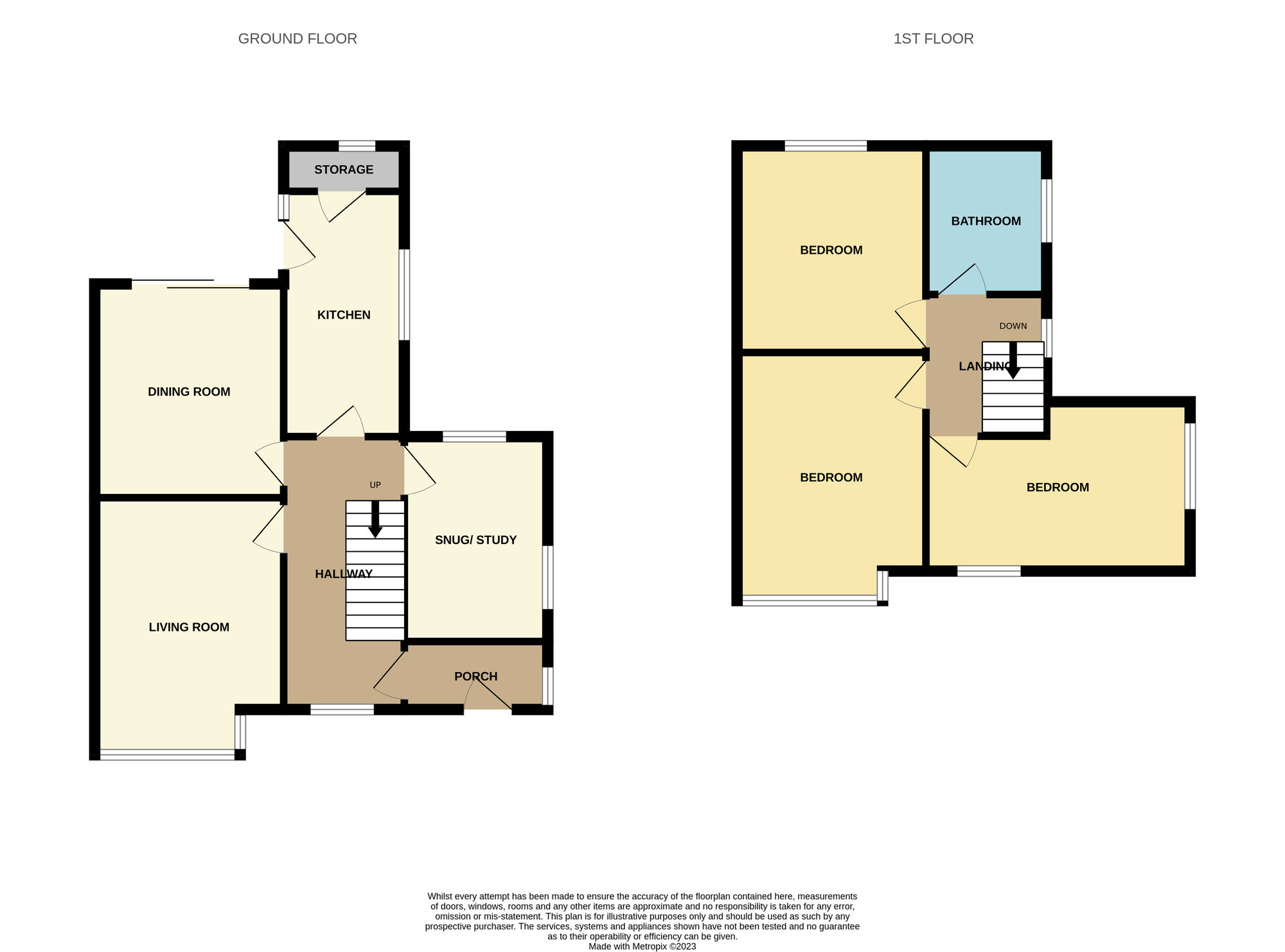 Floorplan of 3 bedroom Semi Detached House for sale, Park Road, Brotton, North Yorkshire, TS12