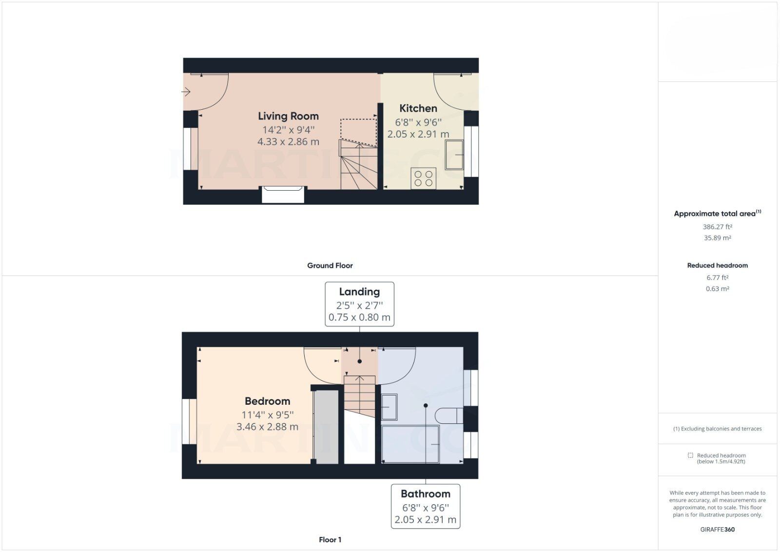 Floorplan of 1 bedroom Mid Terrace House for sale, Church Street, Guisborough, North Yorkshire, TS14
