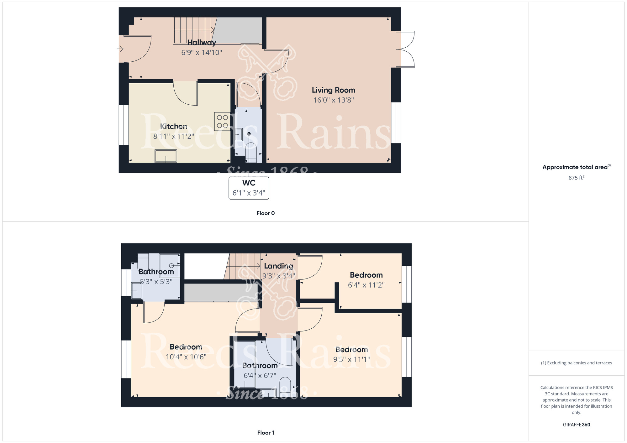 Floorplan of 3 bedroom Detached House for sale, Spring Lodge Gardens, Guisborough, North Yorkshire, TS14