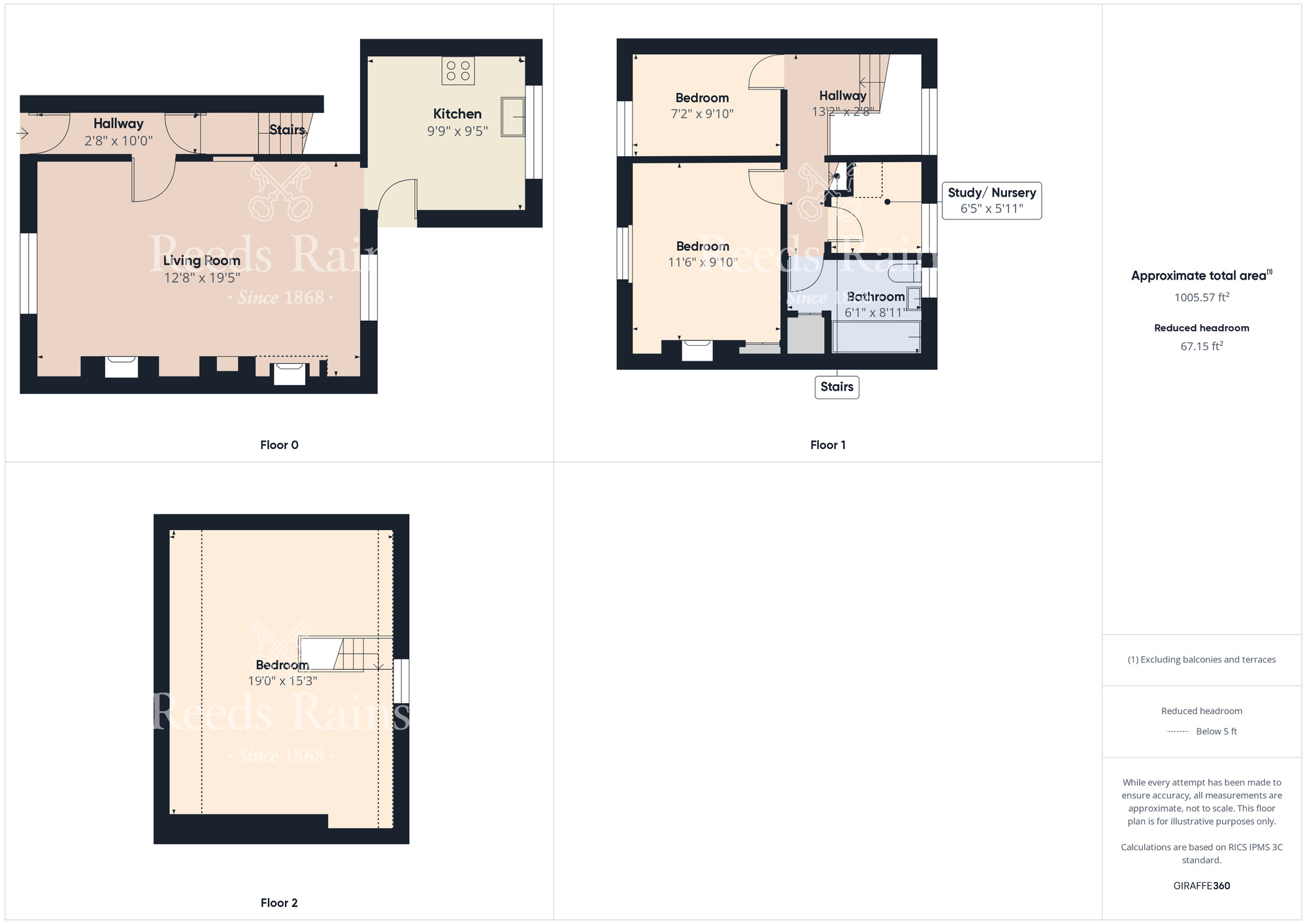 Floorplan of 2 bedroom Mid Terrace House for sale, Westgate, Guisborough, Cleveland, TS14