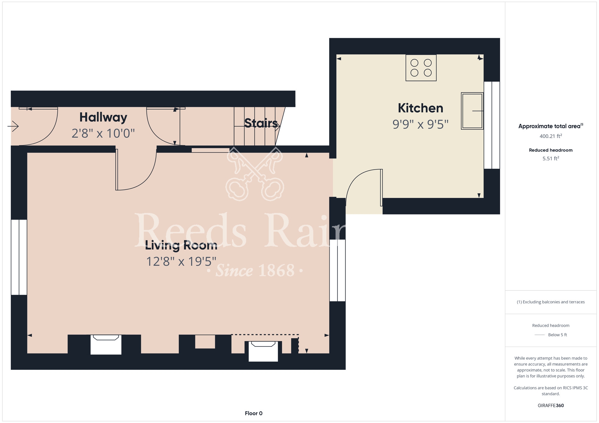 Floorplan of 2 bedroom Mid Terrace House for sale, Westgate, Guisborough, Cleveland, TS14