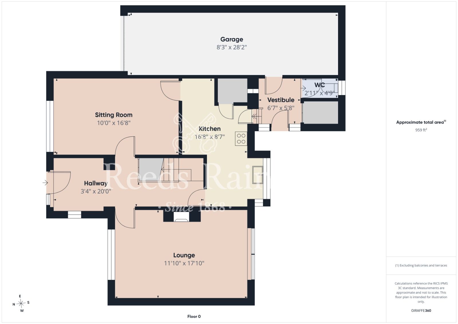 Floorplan of 4 bedroom Detached House for sale, West End, Guisborough, North Yorkshire, TS14