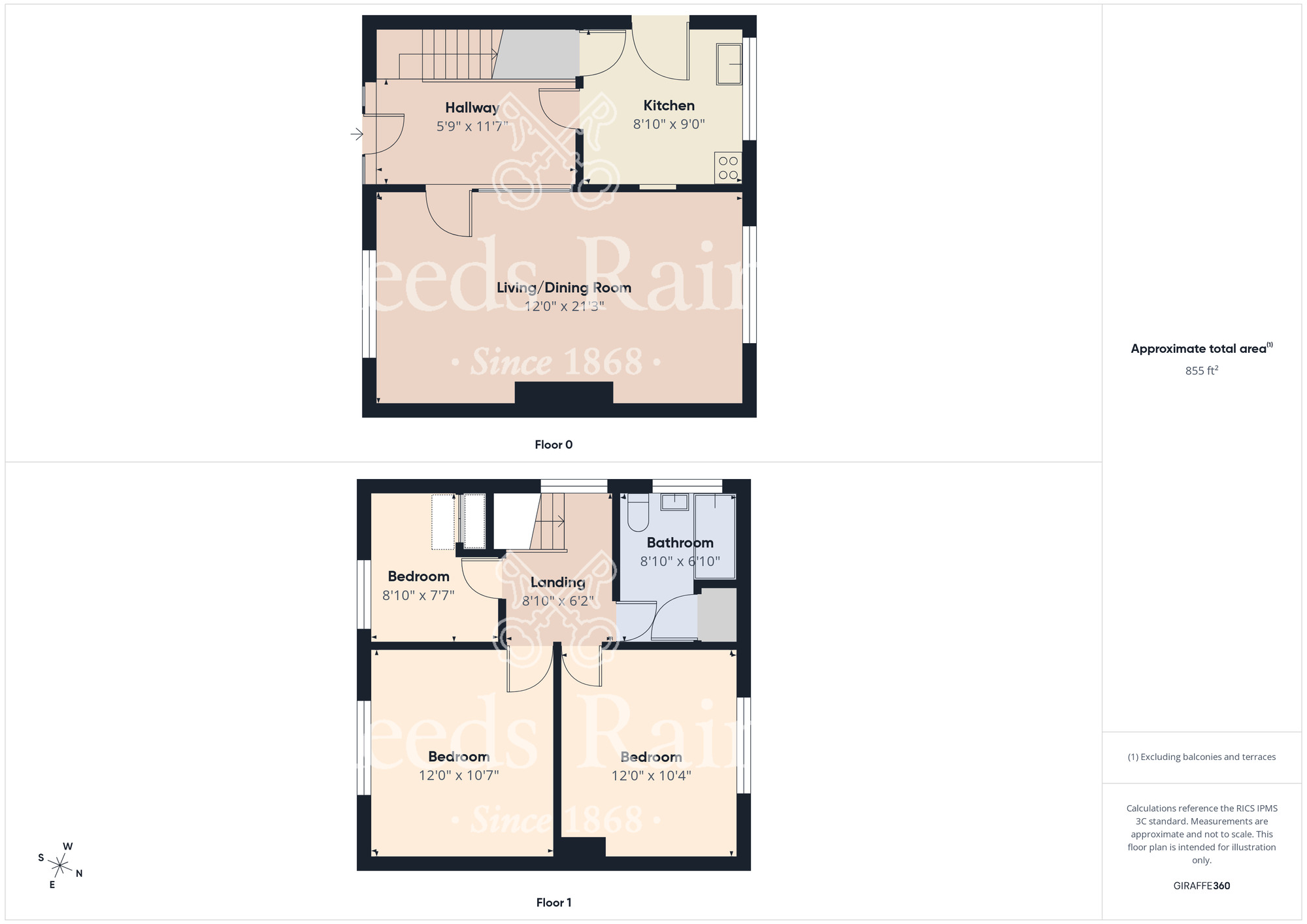 Floorplan of 3 bedroom Semi Detached House for sale, Rectory Lane, Guisborough, North Yorkshire, TS14