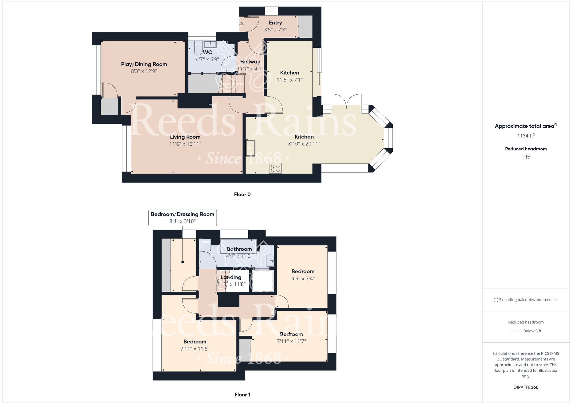 Floorplan of 4 bedroom Semi Detached House for sale, Evendale, Guisborough, North Yorkshire, TS14