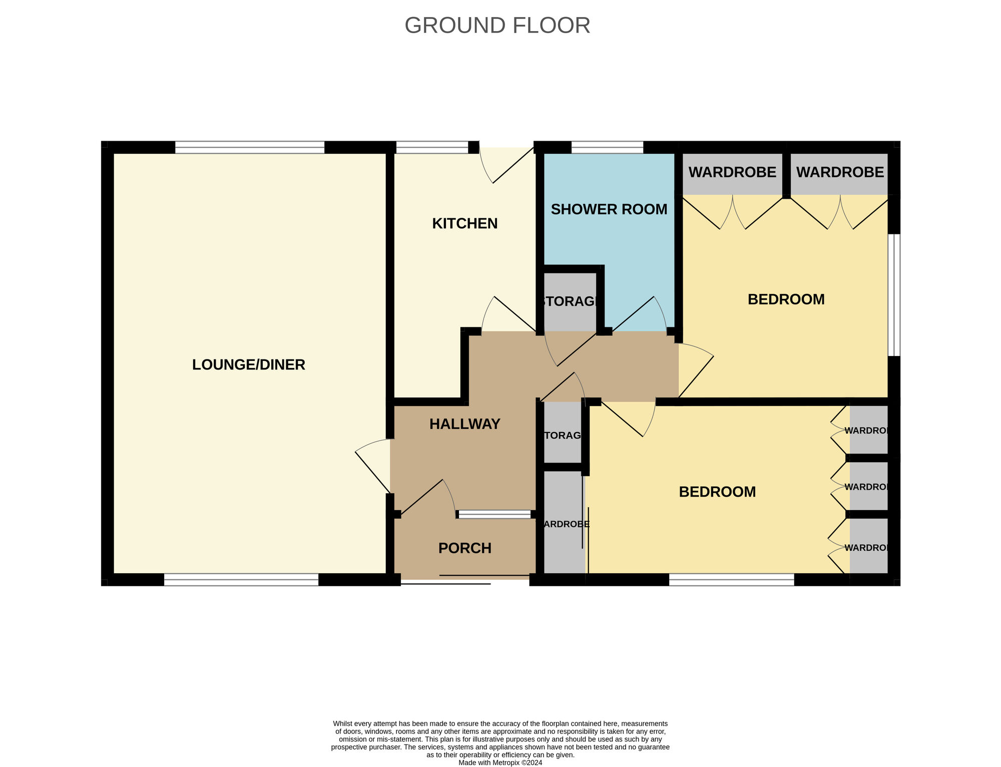 Floorplan of 2 bedroom Detached Bungalow for sale, Rosecroft Avenue, Loftus, North Yorkshire, TS13