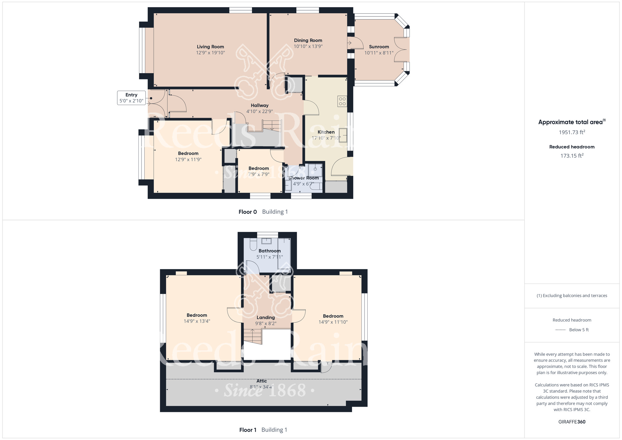 Floorplan of 4 bedroom Detached House for sale, Thames Avenue, Guisborough, North Yorkshire, TS14
