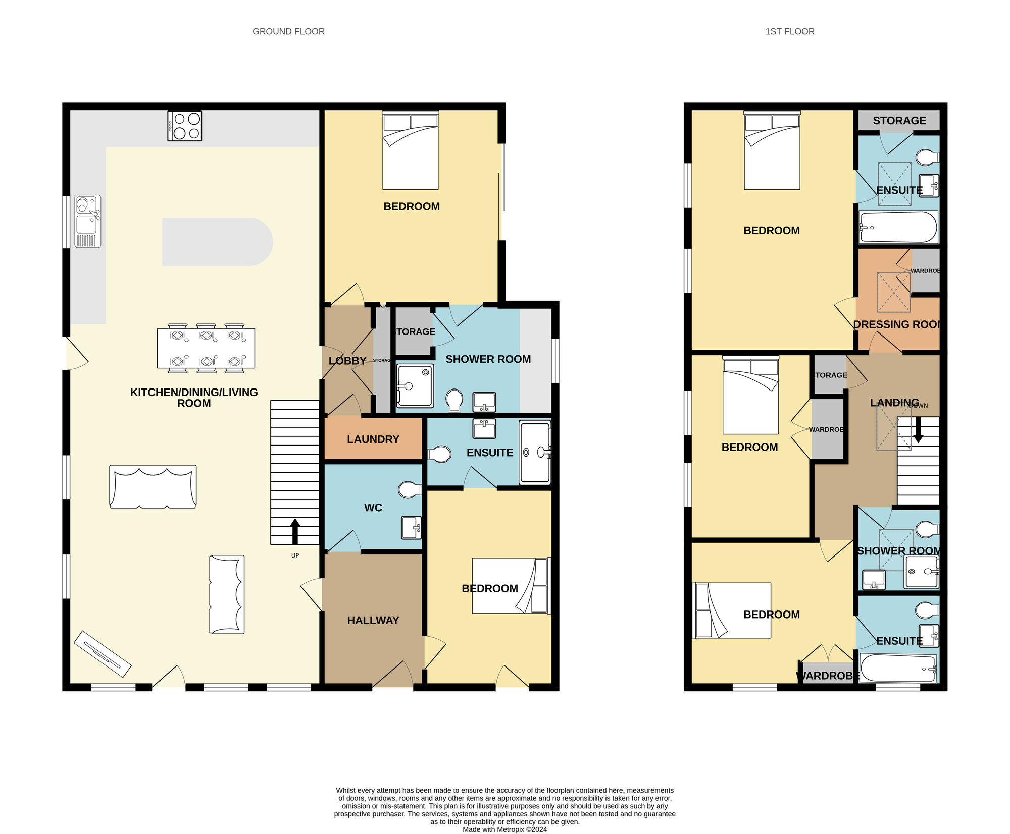 Floorplan of 5 bedroom  House for sale, Sparrow Lane, Guisborough, North Yorkshire, TS14